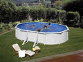 Gre Fidji Oval 610x375x120cm - Aufstellpool aus Stahl