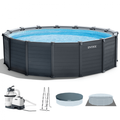 Intex Graphite Grey Panel Rundpool 26384NP