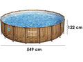 Bestway Power Steel Swim Vista 56977 - Ø549x122 cm - Runder Pool