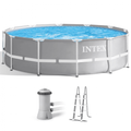 Intex Prisma Frame 26716NP - Ø366x99 cm - Rundpool + Kartuschenfilteranlage + Leiter