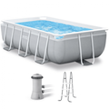 Intex Prisma Frame 26784NP - 300x175x80 cm - Aufstellpool + Filterpumpe und Leiter